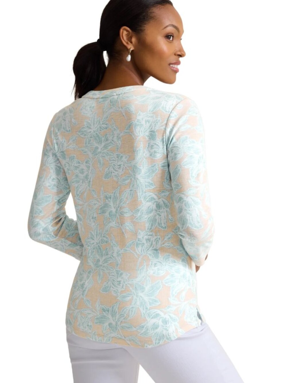 TOMMY BAHAMA Ashby Isles Paradiso Cotton Shirt Scoop Neck Size Medium NWT